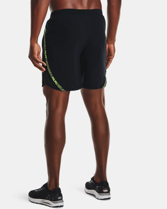Men's UA Launch Run 7" Tape Shorts, Black, pdpMainDesktop image number 1